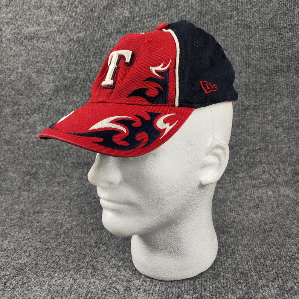 Texas Rangers Hat Cap Strap Back Youth Boys One Size Red MLB Baseball New Era